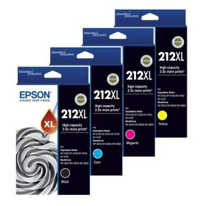 EPSON 212XL HIGH YIELD 4-INK CARTRIDGES COMPATIBLE